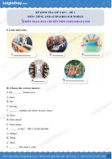 Đề thi giữa kì 1 Tiếng Anh 4 Explore Our World - Đề số 1